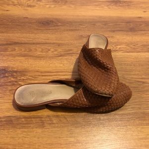 Madewell Cassidy Woven Leather Mules